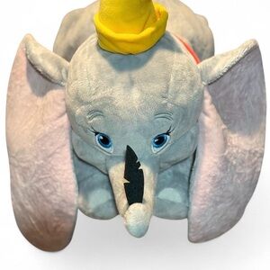 Disney Gray Elephant Plush with Yellow Hat